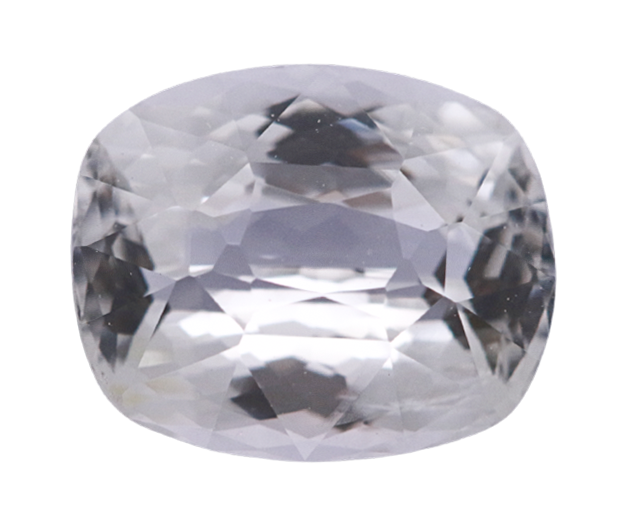 COLOUR: COLOURLESS (WHITE)
POLARISCOPE: ANISOTROPIC
RI: 1.761 -1.770
PLEOCHROISM: NONE
SPECTRUM: 
S.G: 
SHORT WAVE UV: INERT
LONG WAVE UV: BRIGHT ORANGE 
MICROSCOPIC CHARACTERISTICS: FINGERPRINT, INTERNAL FISSURE