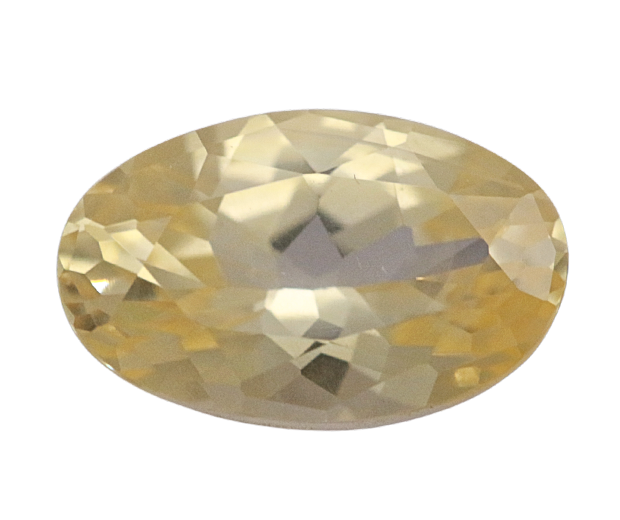 COLOUR: PALE YELLOW
POLARISCOPE: ANISOTROPIC
RI: 1.761-1.770
PLEOCHROISM: COLOURLESS/PALE YELLOW
SPECTRUM:
S.G:
SHORT WAVE UV: WEAK ORANGE
LONG WAVE UV: BRIGHT ORANGE
MICROSCOPIC CHARACTERISTICS: CLOUDY INCLUSIONS